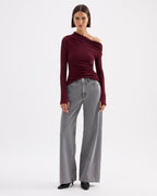 Calvi Boyfriend Jean - Steel - Nude Lucy