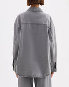 Calvi Denim Shacket - Steel - Nude Lucy