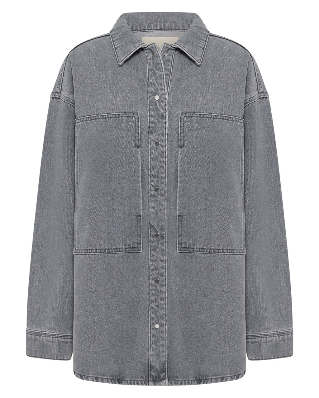 Calvi Denim Shacket - Steel - Nude Lucy