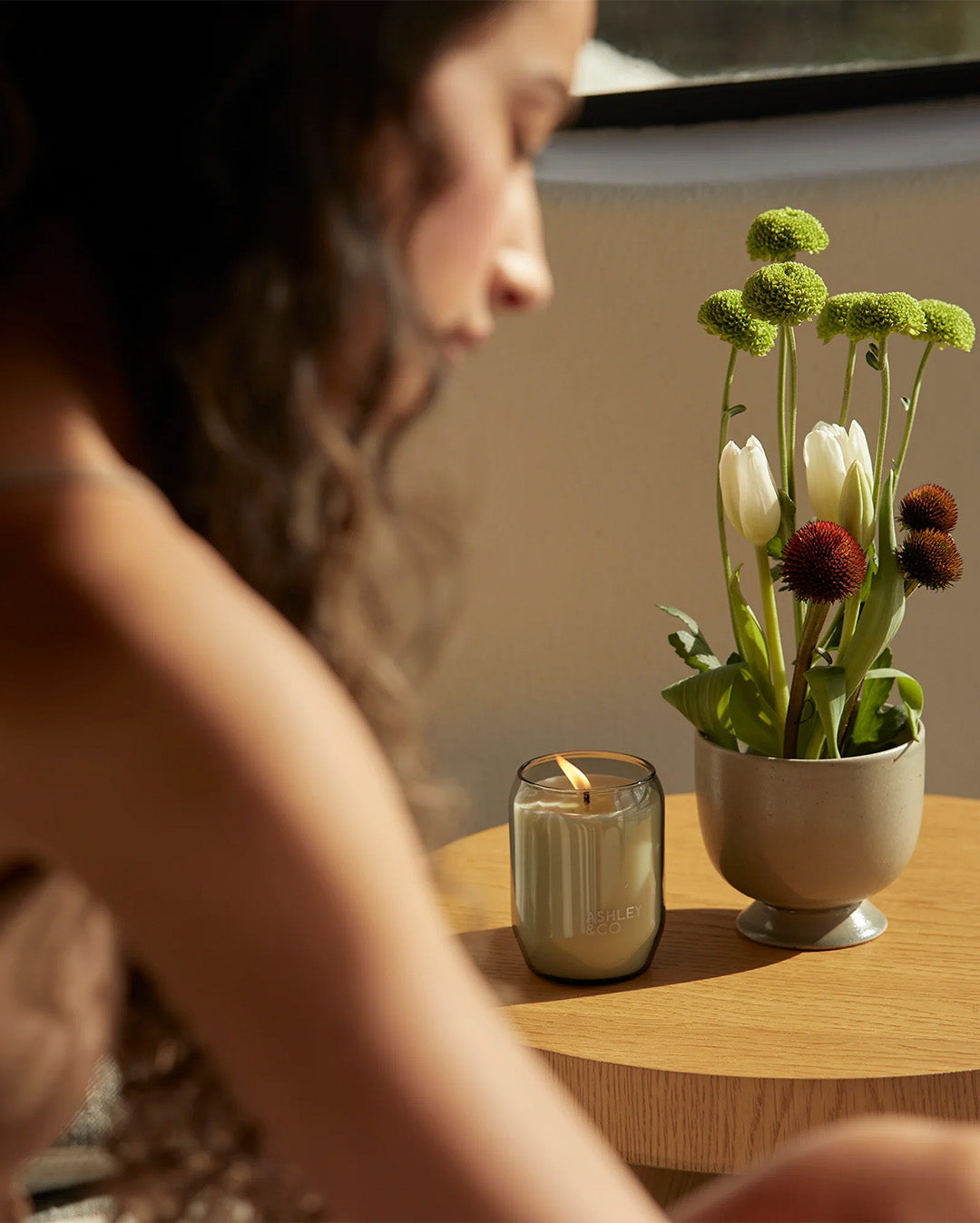 Waxed Perfume Candle - Blossom & Gilt by Ashley and Co - view 2