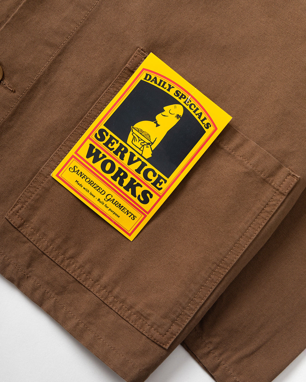 Canvas Chore Shirt - Bark - Service Works