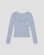 Cara Top - Blue Stripe - Miaou