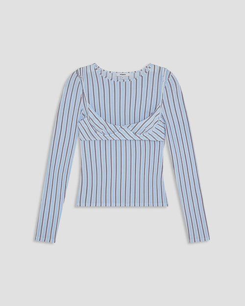 Cara Top - Blue Stripe - Miaou
