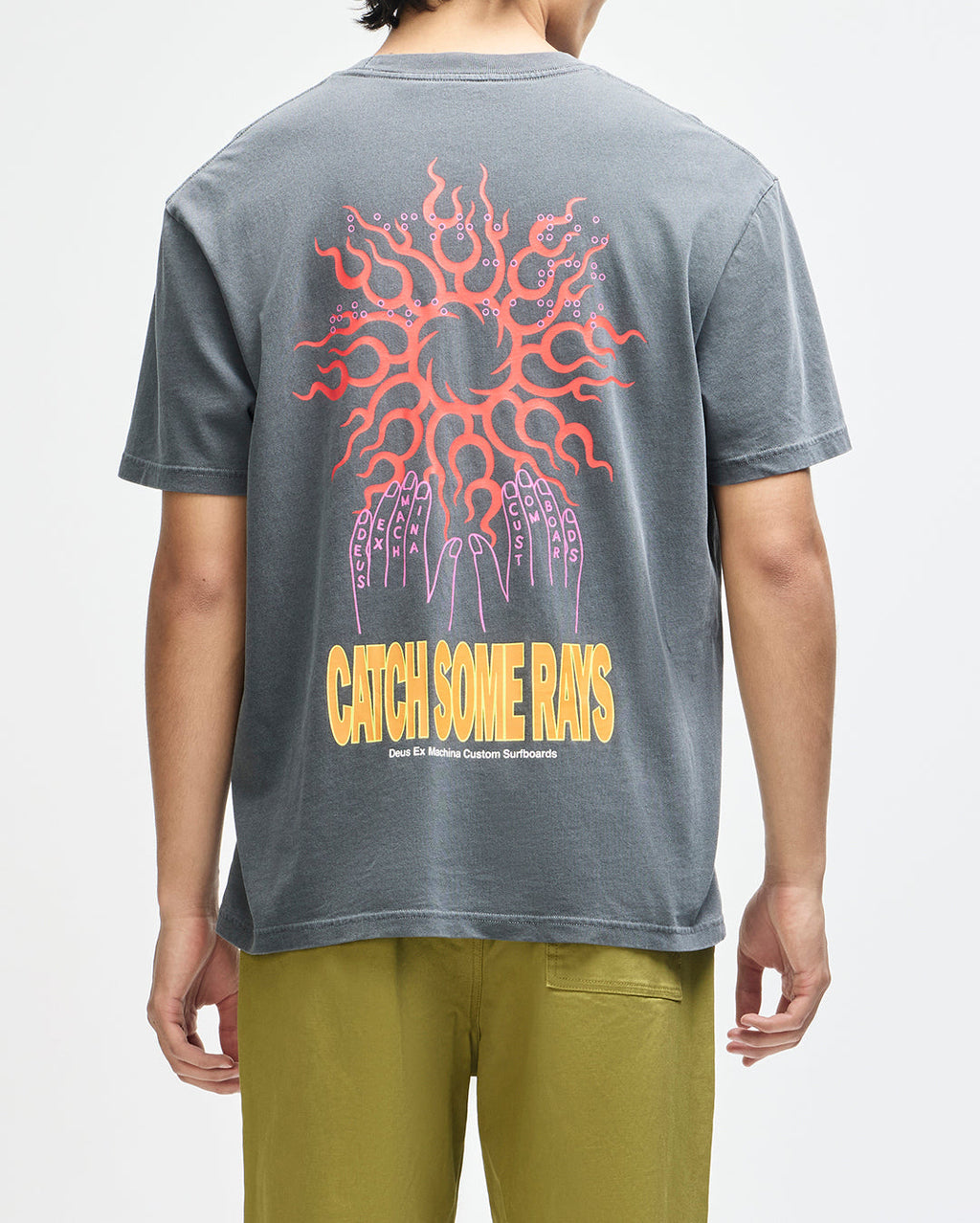 Catchin Rays Tee - Anthracite Grey - Deus Ex Machina