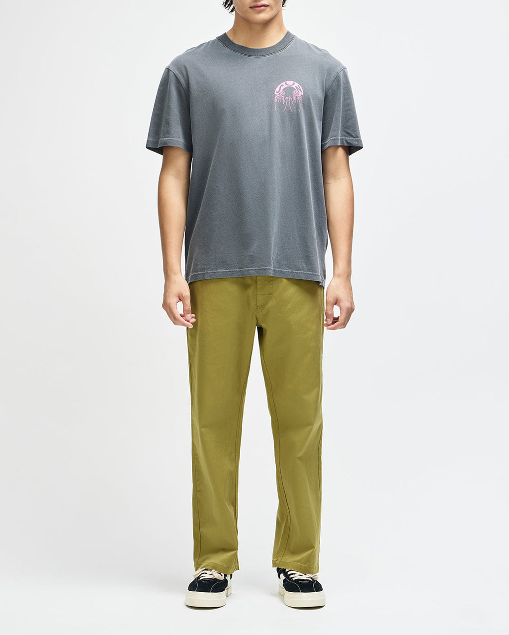 Catchin Rays Tee - Anthracite Grey - Deus Ex Machina