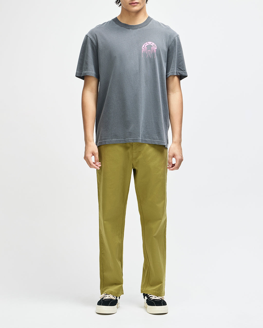 Catchin Rays Tee - Anthracite Grey - Deus Ex Machina