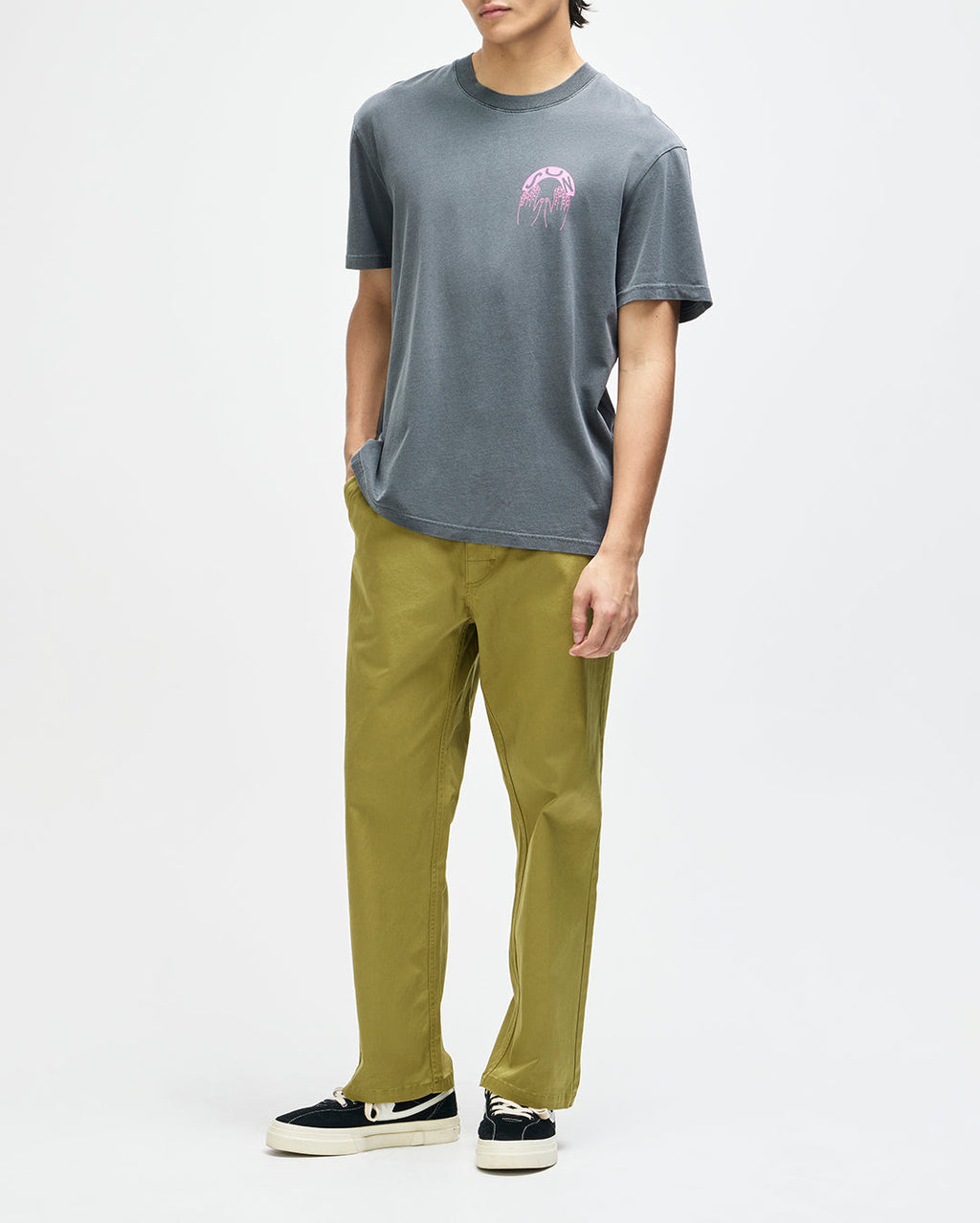 Catchin Rays Tee - Anthracite Grey - Deus Ex Machina