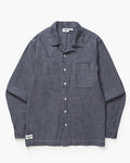 Chambray Resort Shirt - Dark Blue - Service Works