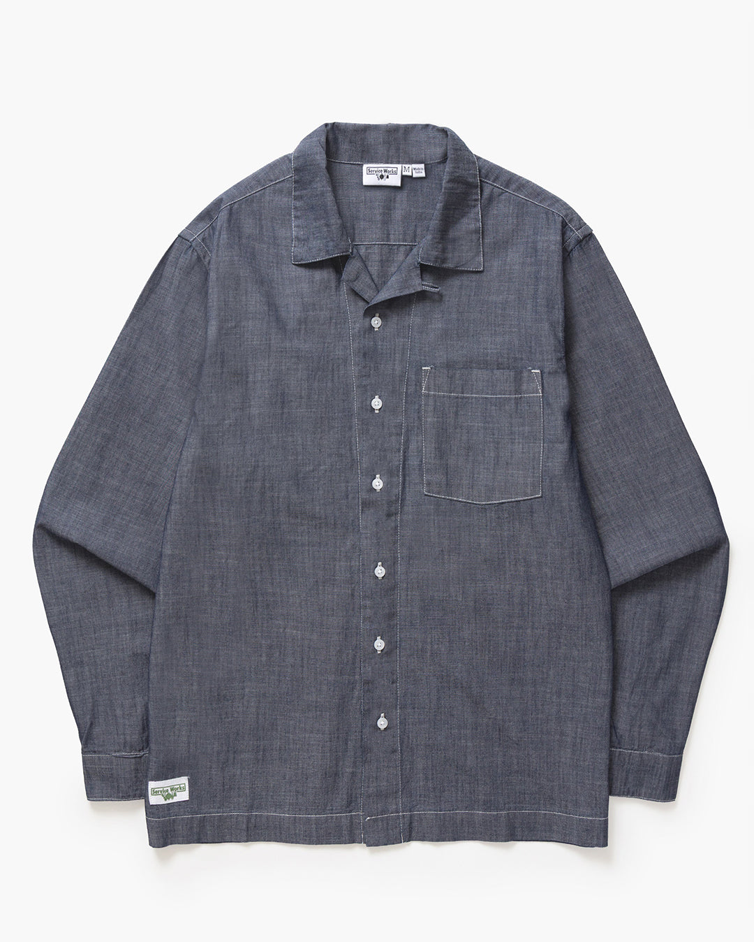 Chambray Resort Shirt - Dark Blue - Service Works