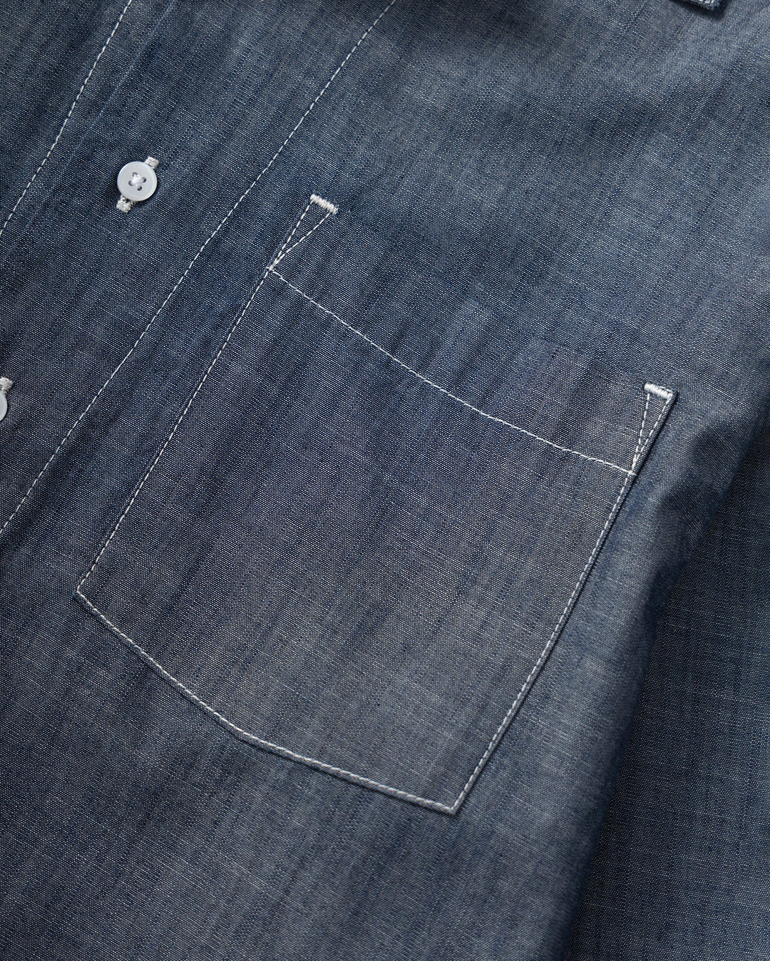 Chambray Resort Shirt - Dark Blue - Service Works