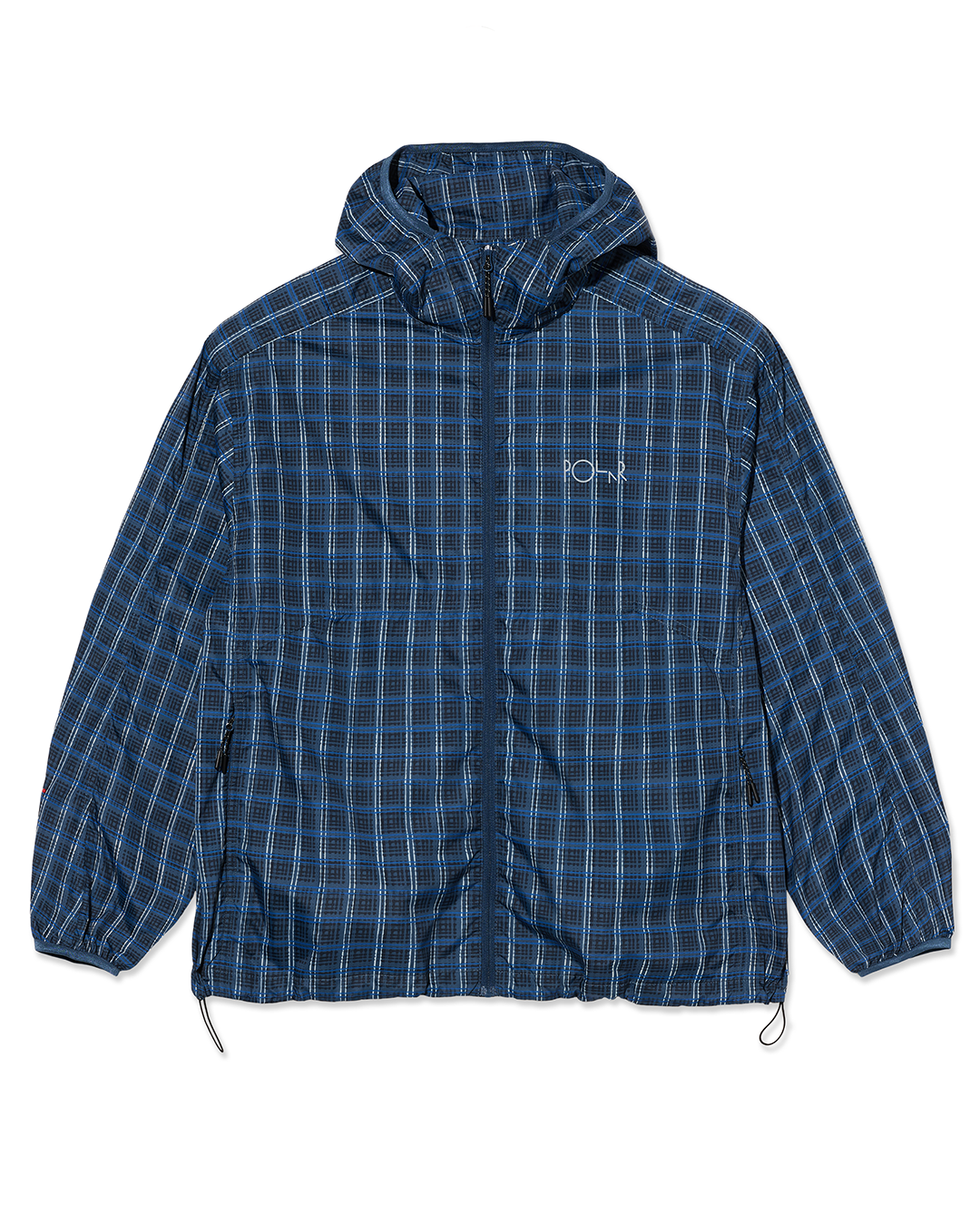 Chase Light Shell Jacket - Blue Check - Polar Skate Co