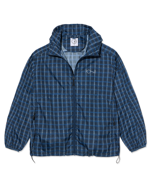 Chase Light Shell Jacket - Blue Check - Polar Skate Co