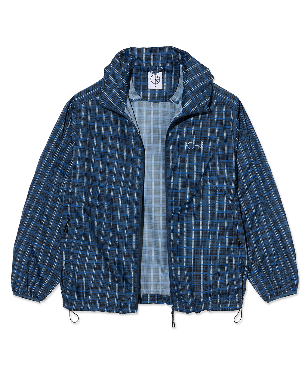 Chase Light Shell Jacket - Blue Check - Polar Skate Co