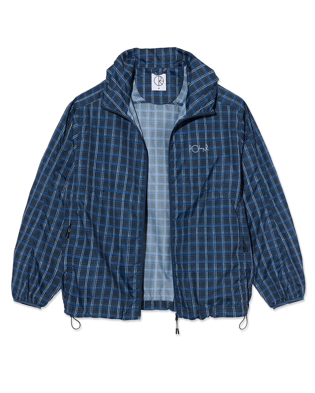 Chase Light Shell Jacket - Blue Check - Polar Skate Co