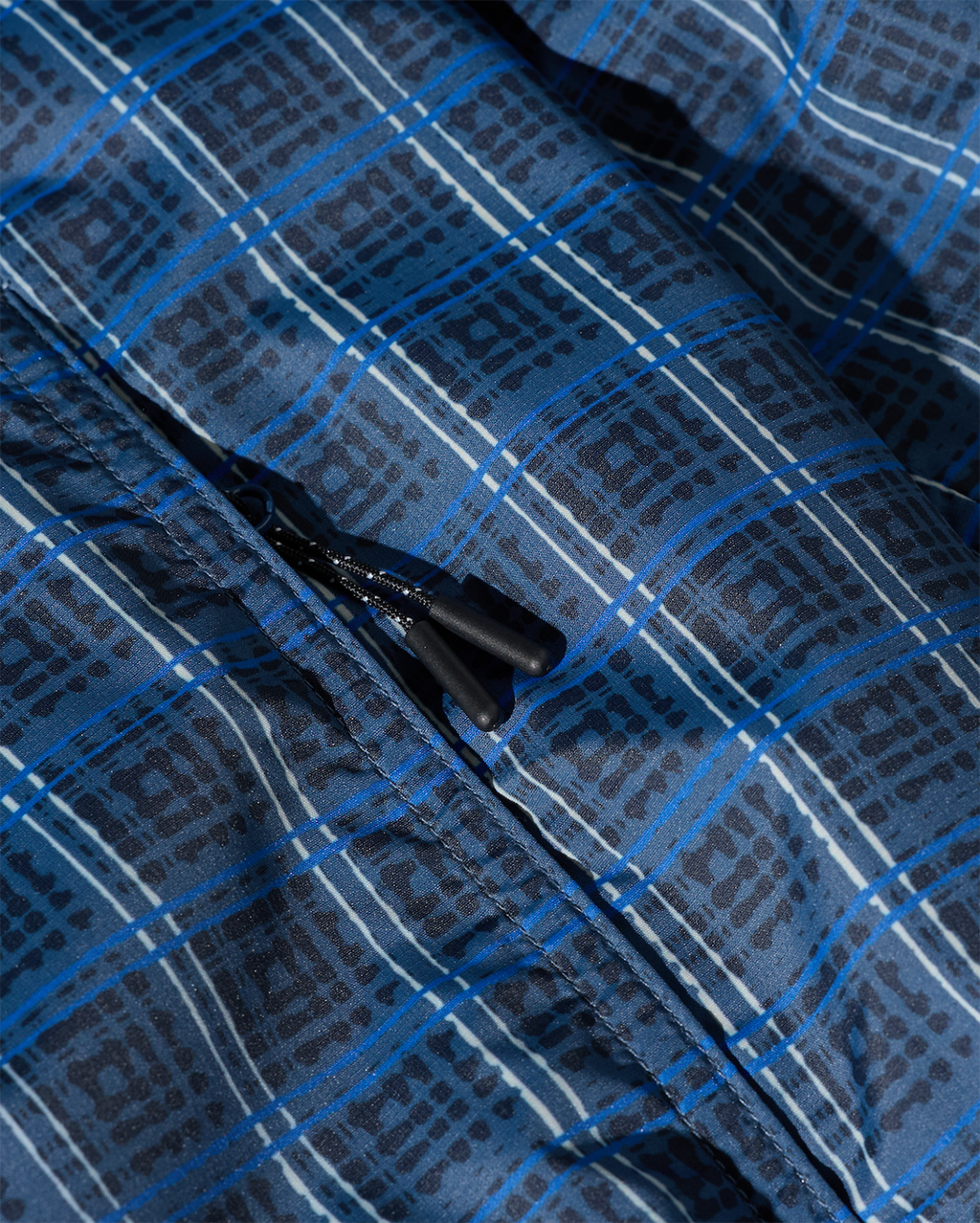 Chase Light Shell Jacket - Blue Check - Polar Skate Co
