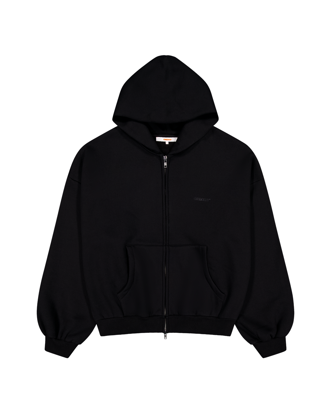 Classic Zip Hoodie - Black - Checks Downtown