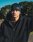 Classic Zip Hoodie - Black - Checks Downtown