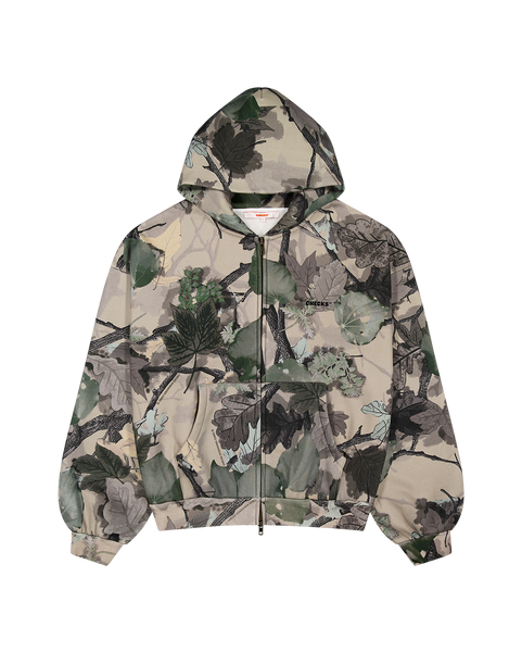 Checks Downtown Classic Zip Hoodie - Native Camo | Wally NZ