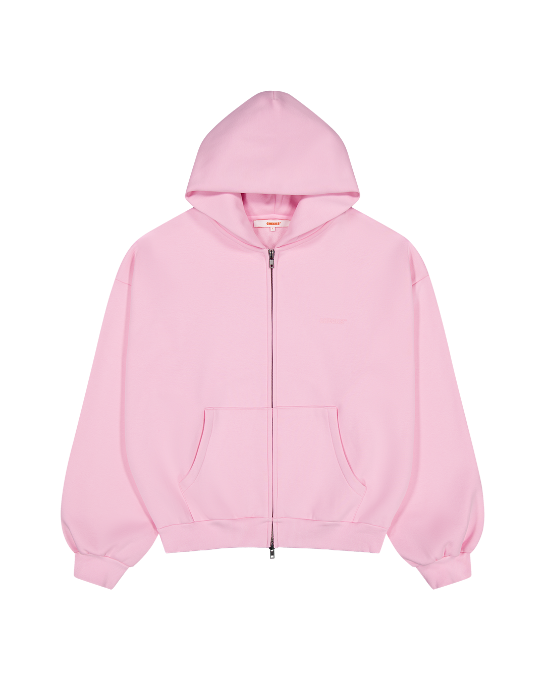Classic Zip Hoodie - Pink - Checks Downtown