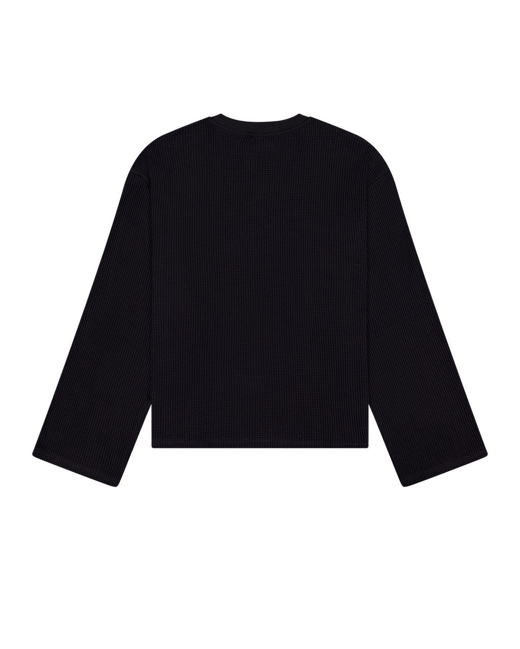 Idle Waffle Top - Black - Checks Downtown