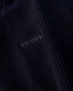 Idle Waffle Top - Black - Checks Downtown