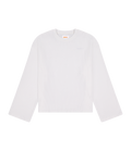 Idle Waffle Top - White - Checks Downtown