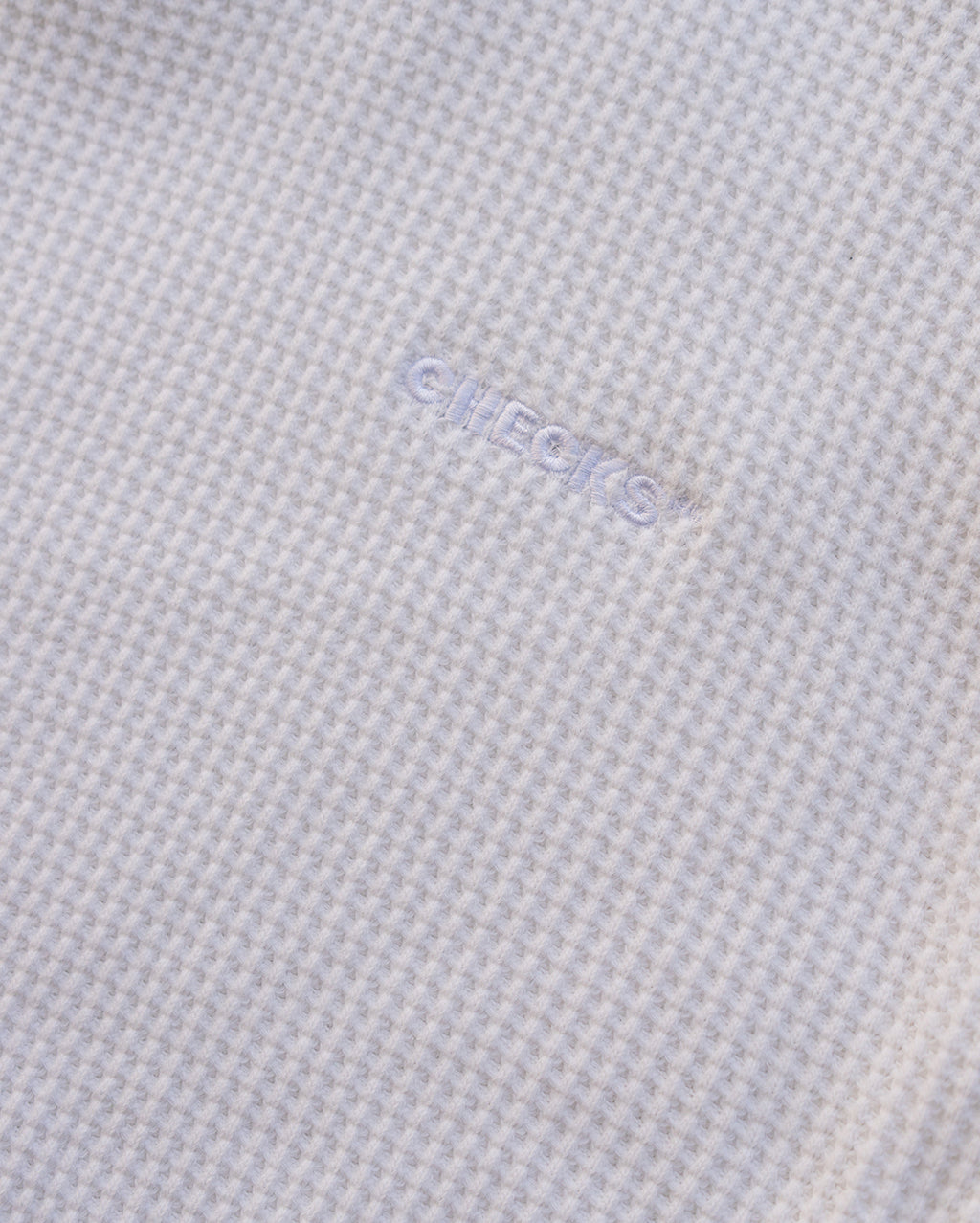Idle Waffle Top - White - Checks Downtown