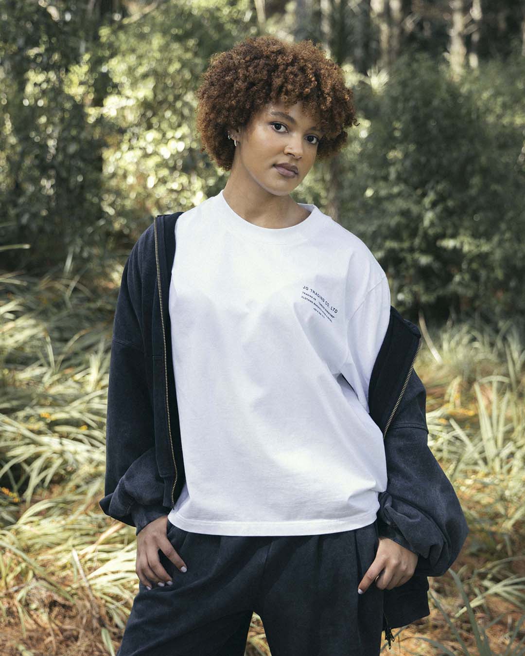 JG Trading Tee - White