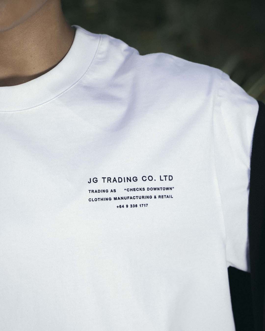 JG Trading Tee - White