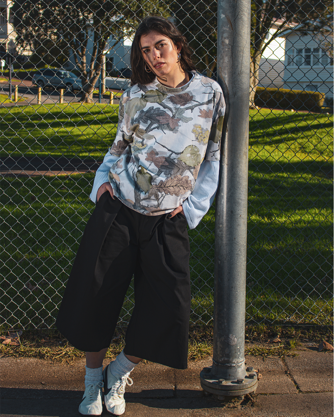 Kawakawa Camo Tee - White - Checks Downtown