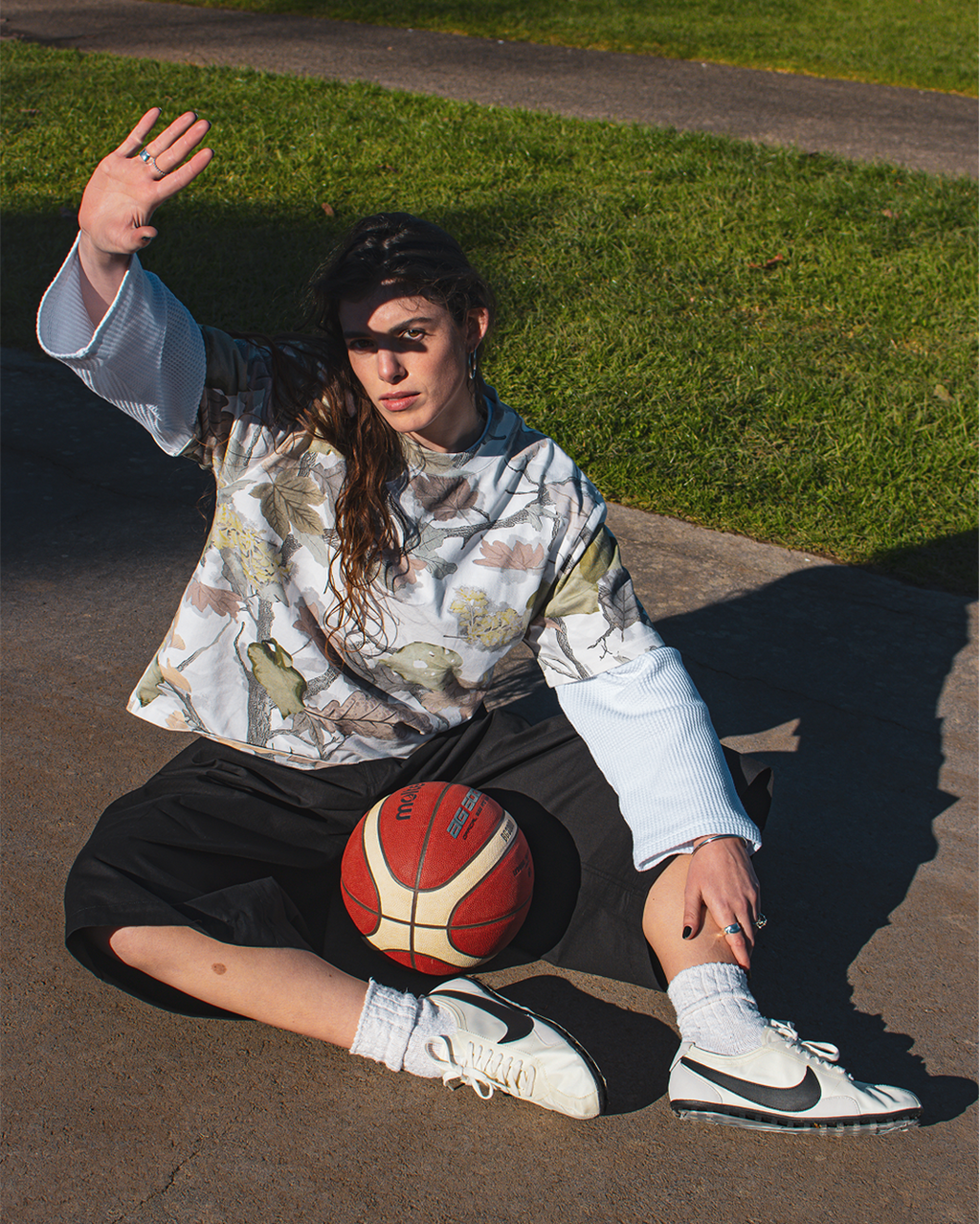 Kawakawa Camo Tee - White - Checks Downtown