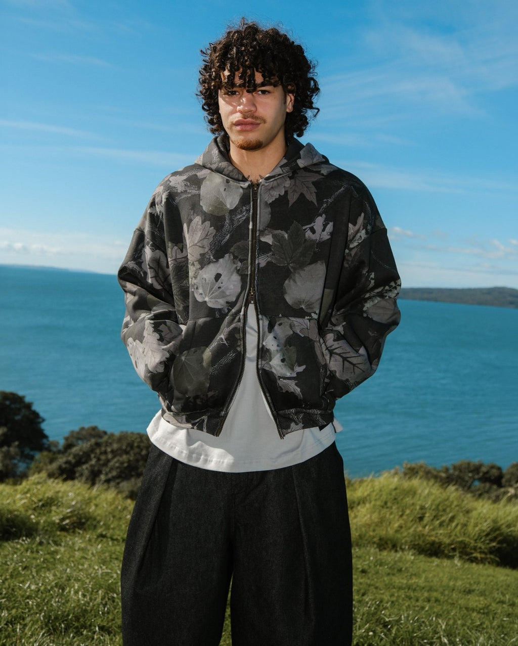 Kawakawa Hoodie - Charcoal - Checks Downtown