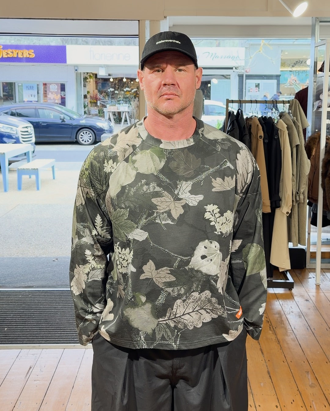 Kawakawa Long Sleeve Tee - Charcoal - Checks Downtown