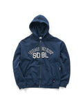 Chuck Fleece Zip Hoodie - Navy - S-Double