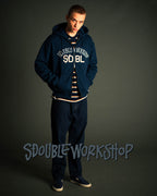 Chuck Fleece Zip Hoodie - Navy - S-Double