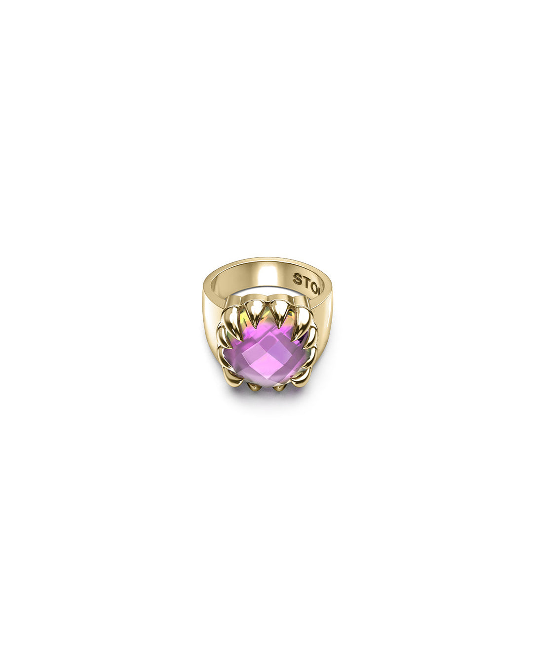 Claw Ring - Mystic Quartz / Gold - Stolen Girlfriends Club