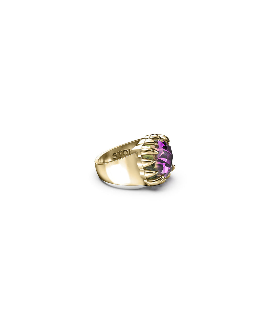 Claw Ring - Mystic Quartz / Gold - Stolen Girlfriends Club