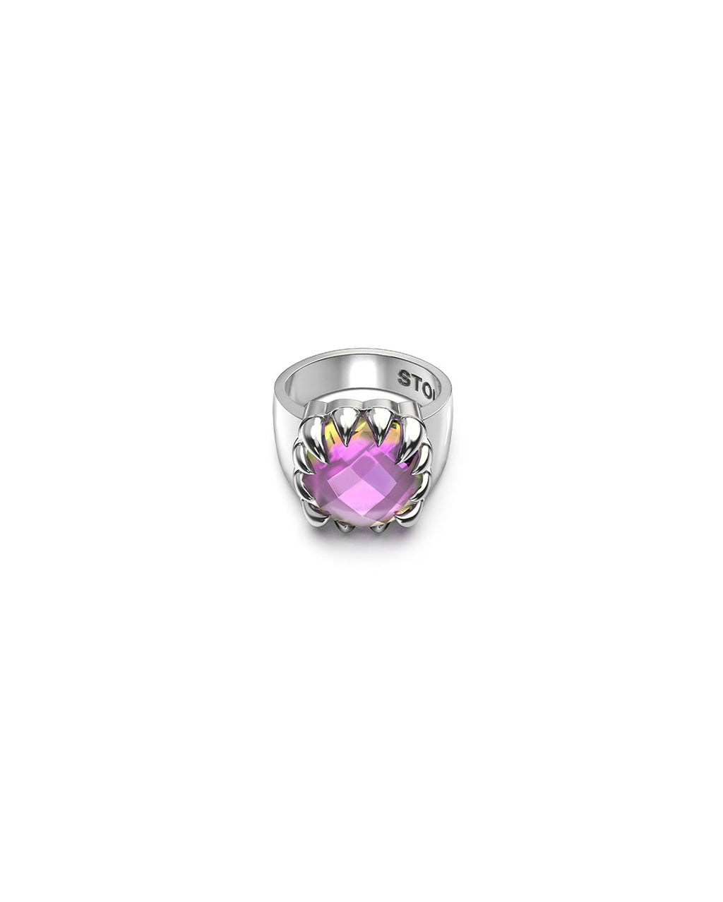 Claw Ring - Mystic Quartz / Sterling Silver - Stolen Girlfriends Club