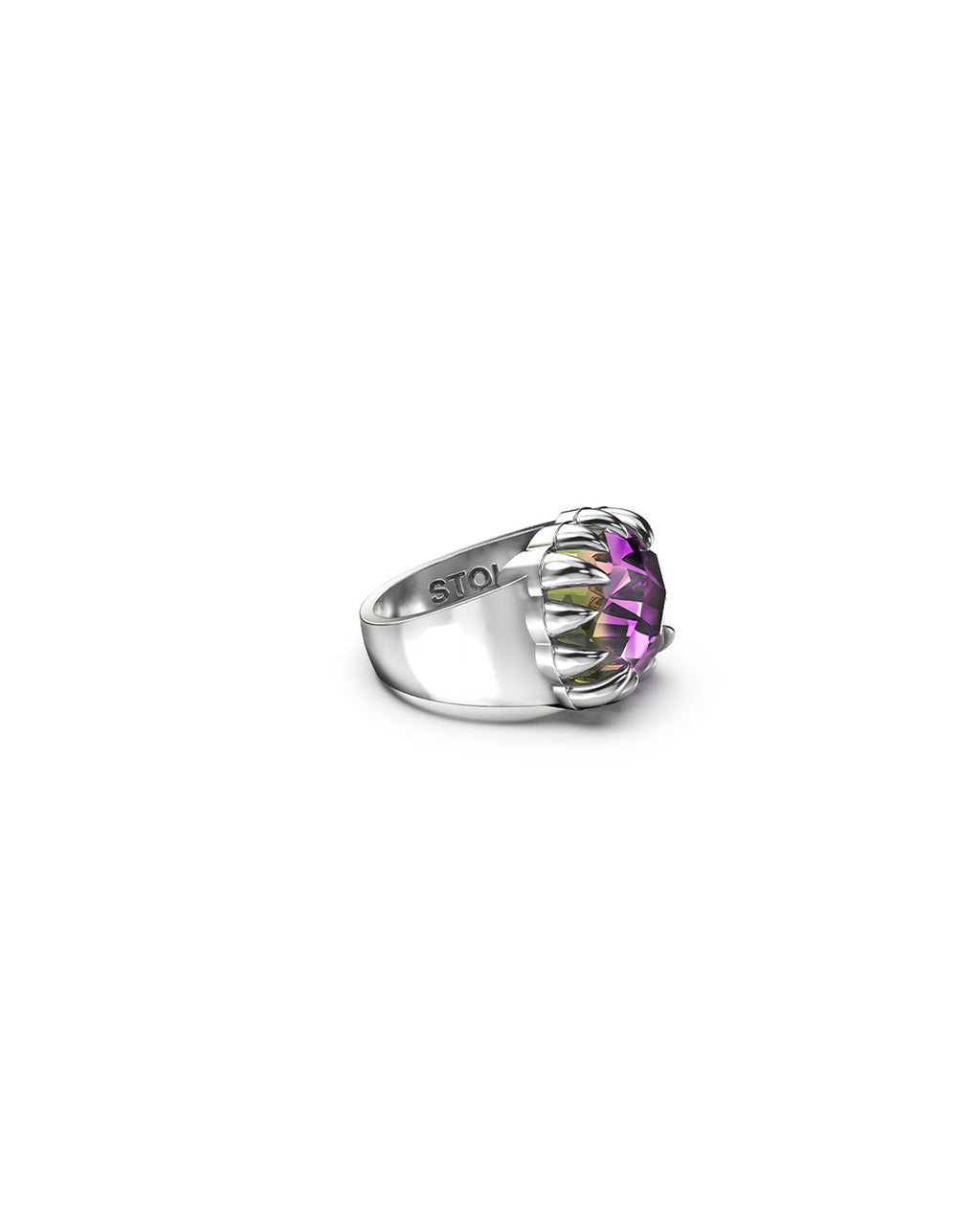 Claw Ring - Mystic Quartz / Sterling Silver - Stolen Girlfriends Club