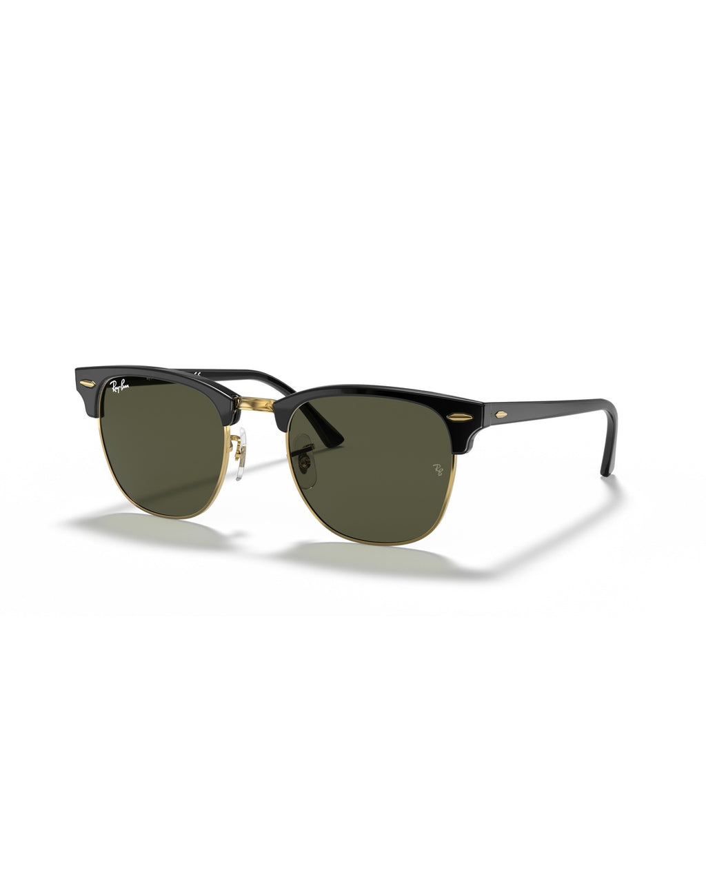 Clubmaster Sunglasses - Black on Gold/G-15 Green - Ray-Ban