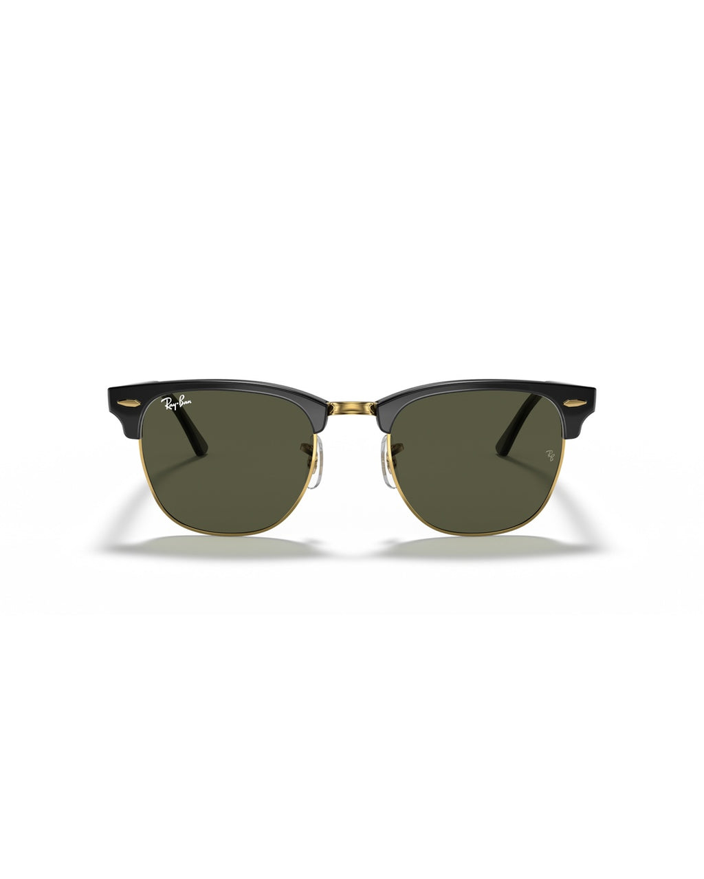 Clubmaster Sunglasses - Black on Gold/G-15 Green - Ray-Ban