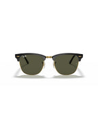 Clubmaster Sunglasses - Black on Gold/G-15 Green - Ray-Ban