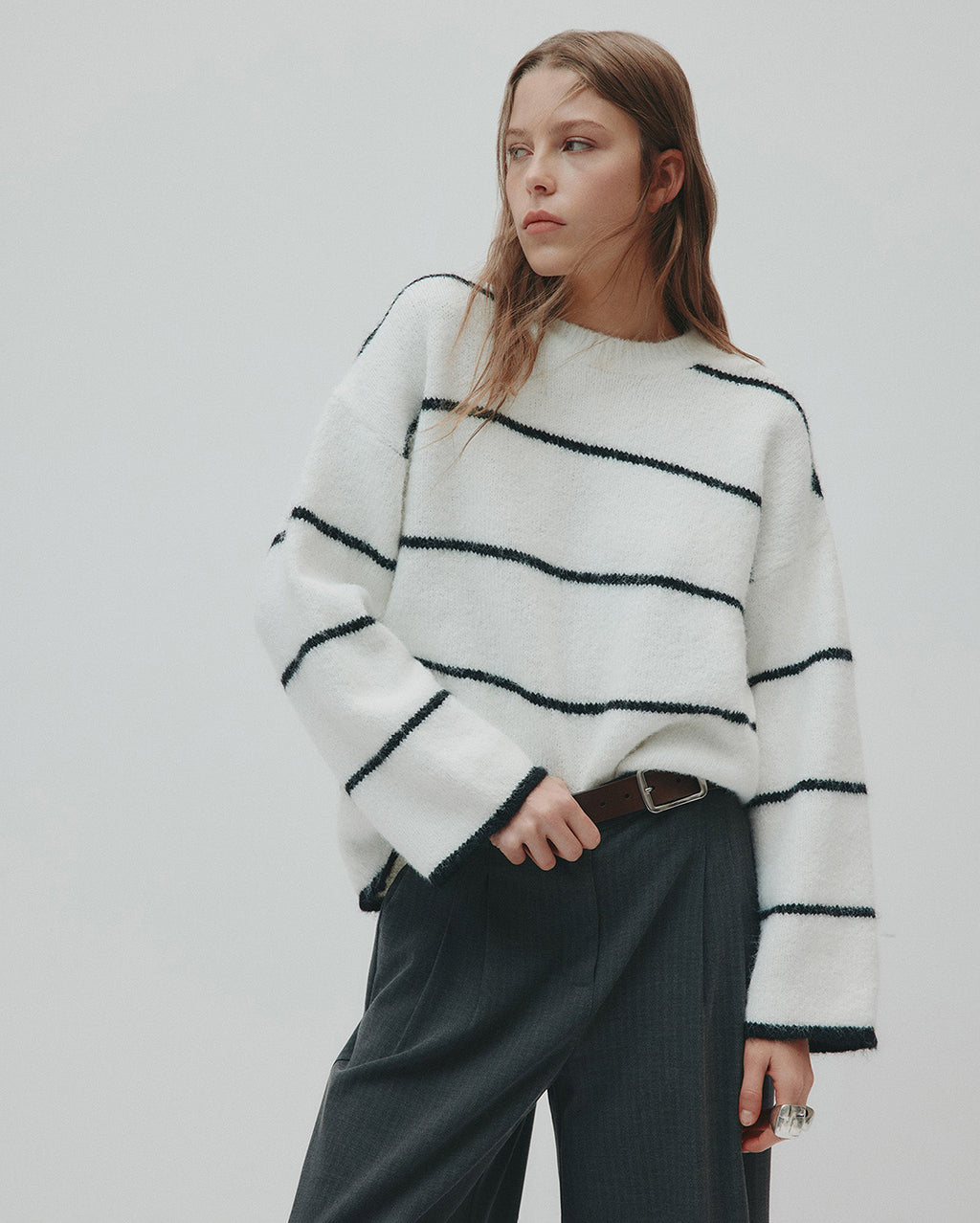 Colter Knit - Black Stripe - Nude Lucy