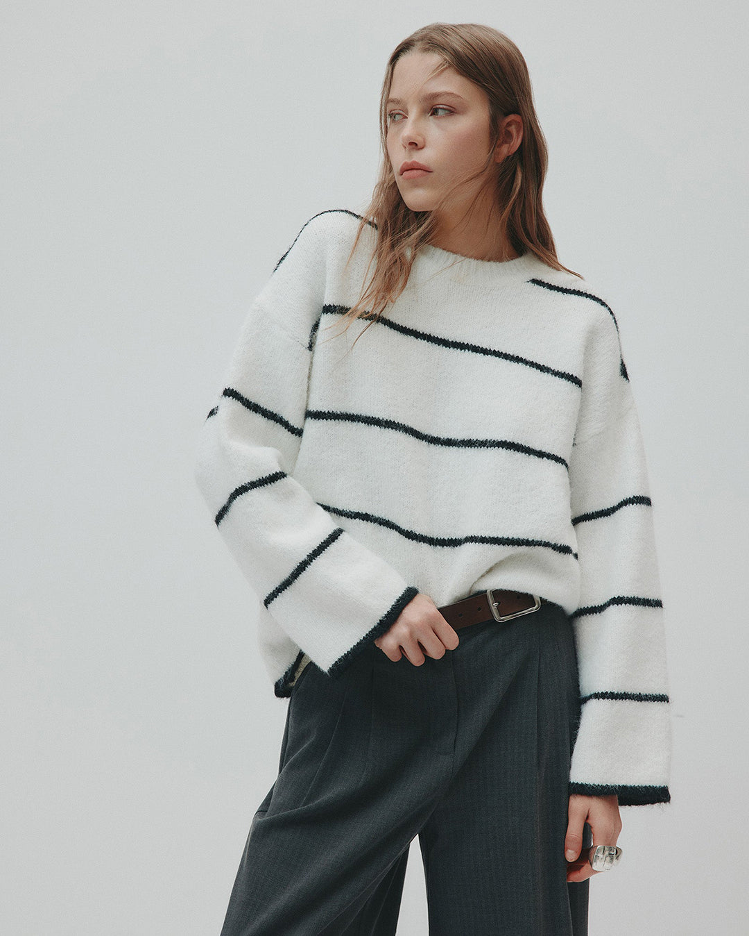 Colter Knit - Black Stripe - Nude Lucy