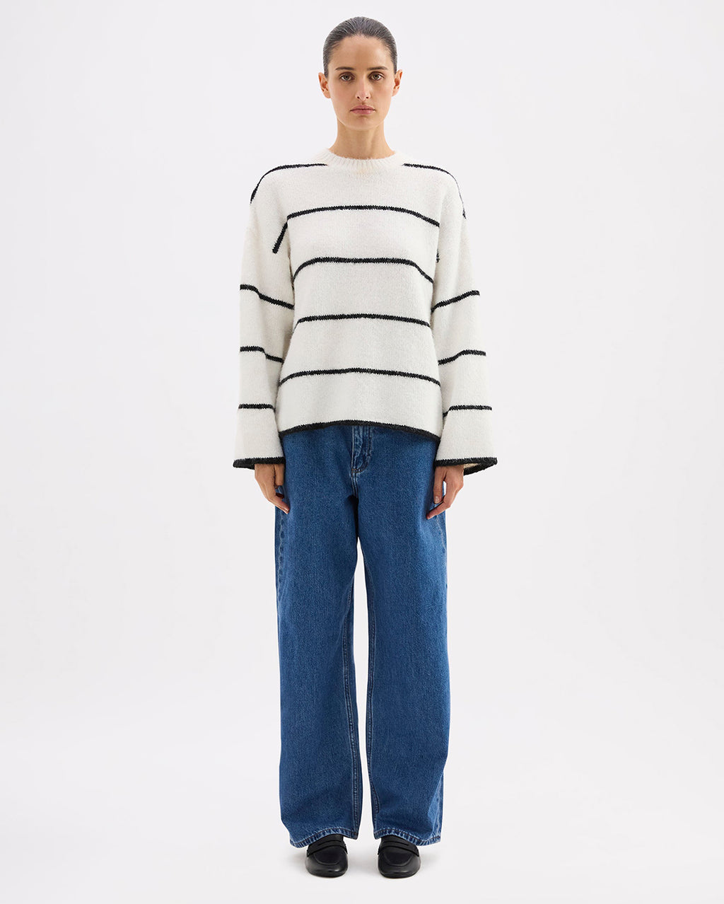 Colter Knit - Black Stripe - Nude Lucy