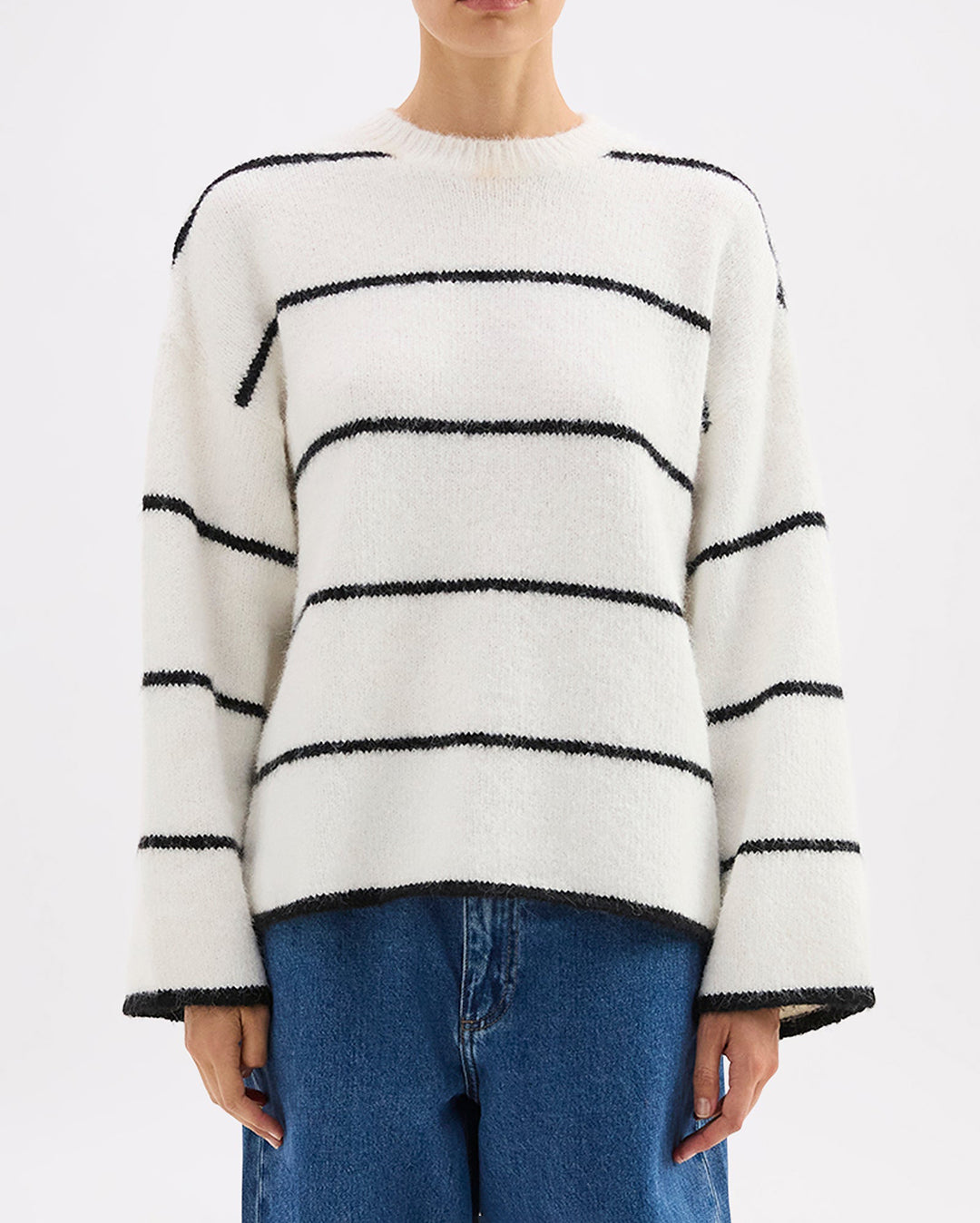 Colter Knit - Black Stripe - Nude Lucy
