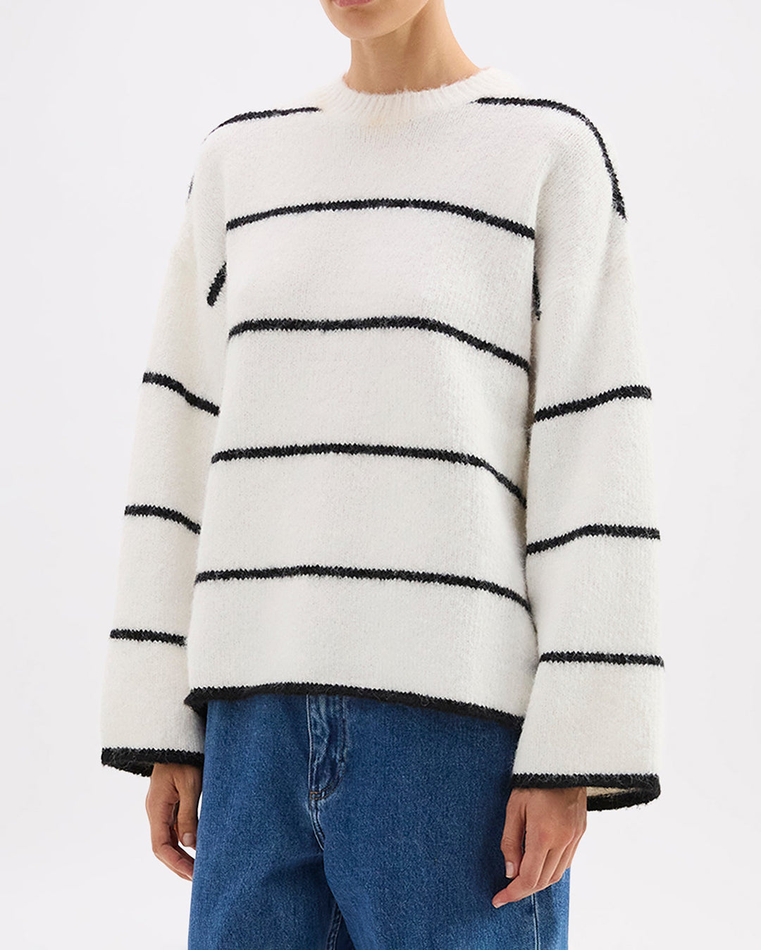 Colter Knit - Black Stripe - Nude Lucy
