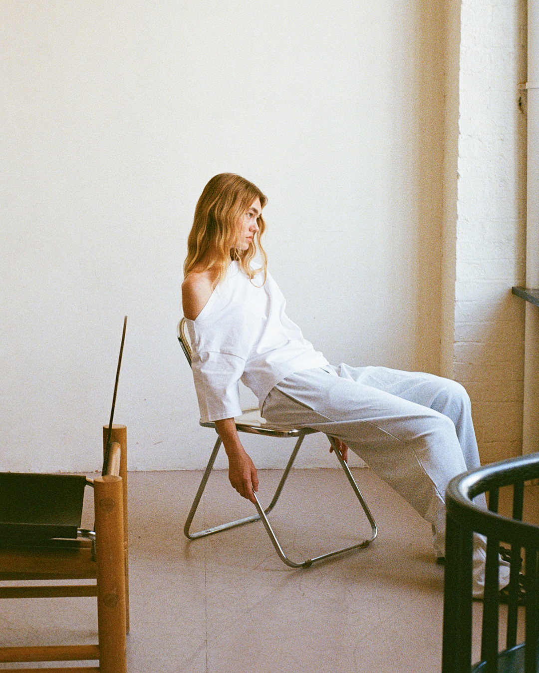 Asymmetrical Top - White