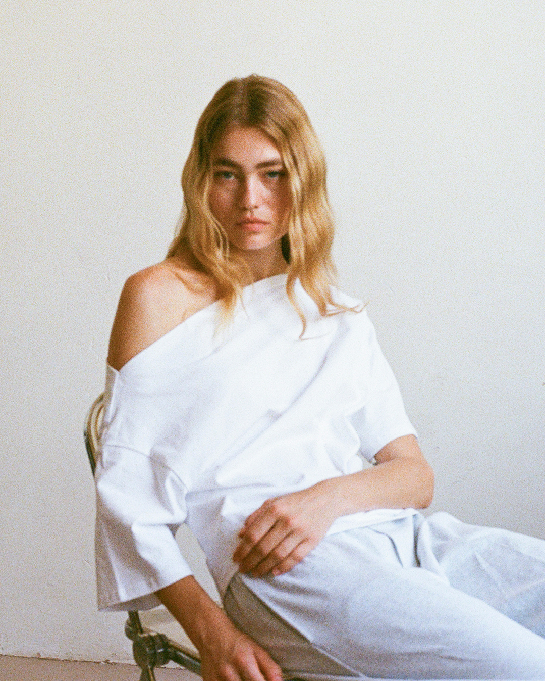 Asymmetrical Top - White