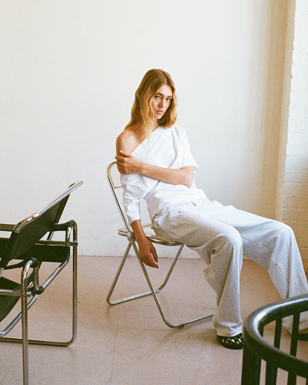 Asymmetrical Top - White